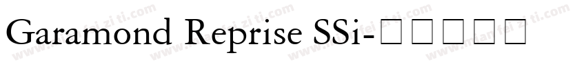 Garamond Reprise SSi字体转换